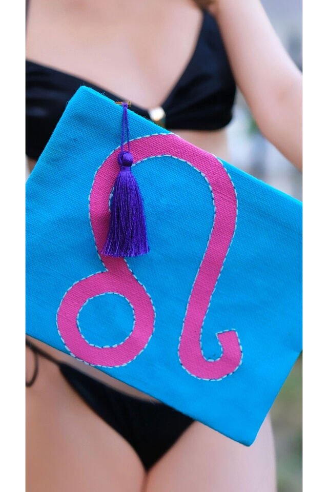 HANDMADE BURÇ BOYAMA ÇANTA (ASLAN-YAY)